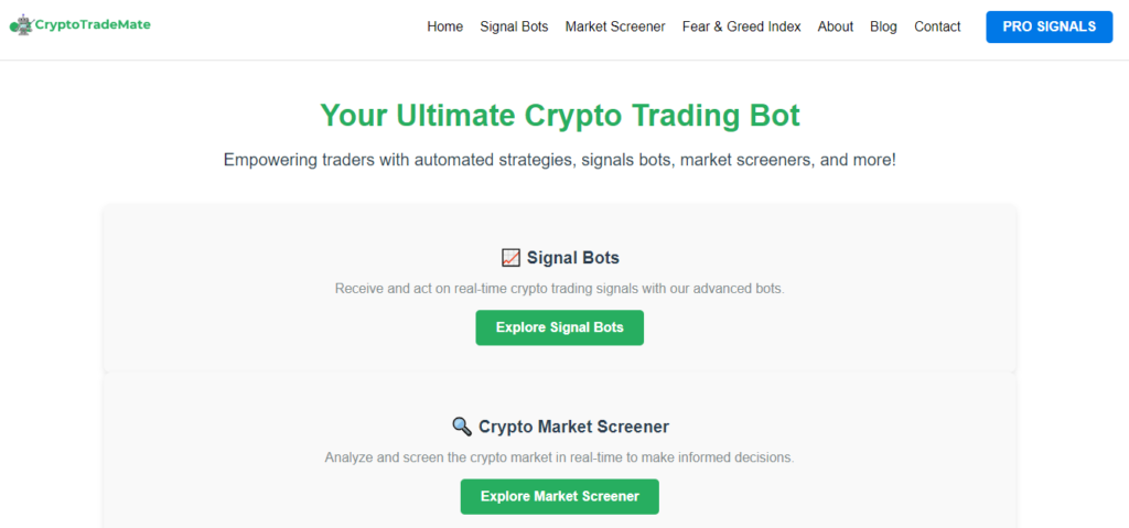 the best crypto trading bot is CryptoTradeMate